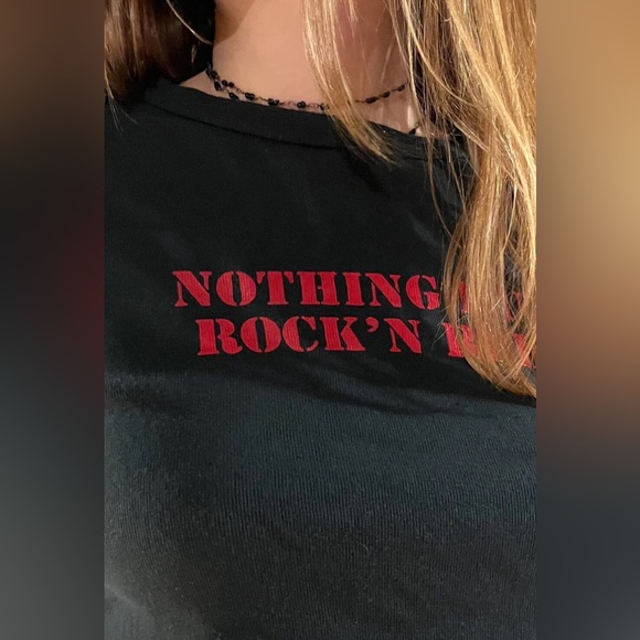 Brandy melville Tori nothing but rock’n roll top - Picture 3 of 4